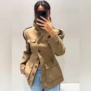 Stylish khaki Military Jacket